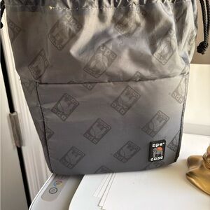 Cubeze Gray Camera Drawstring Bag